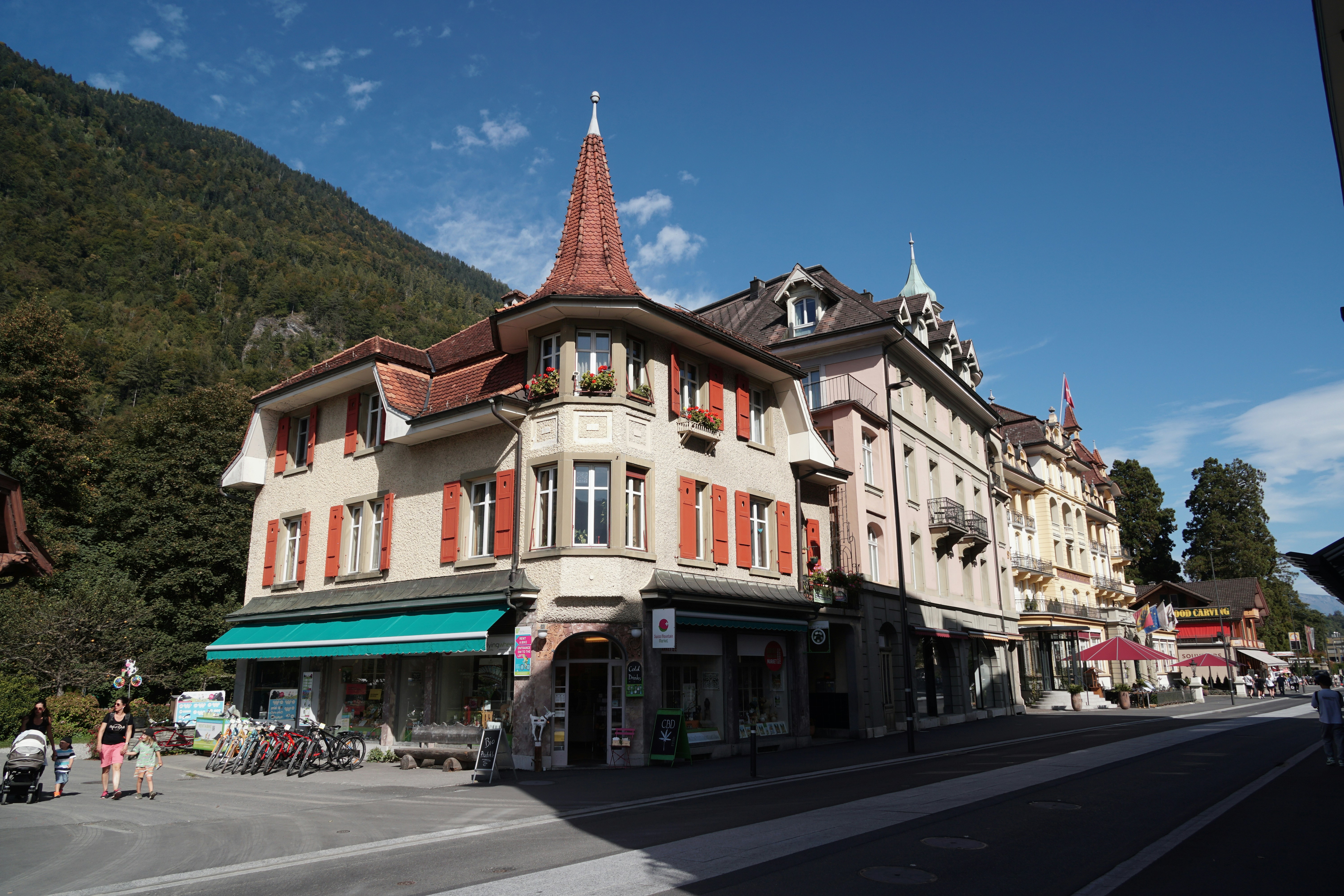 a large building with a steeple on the top of it