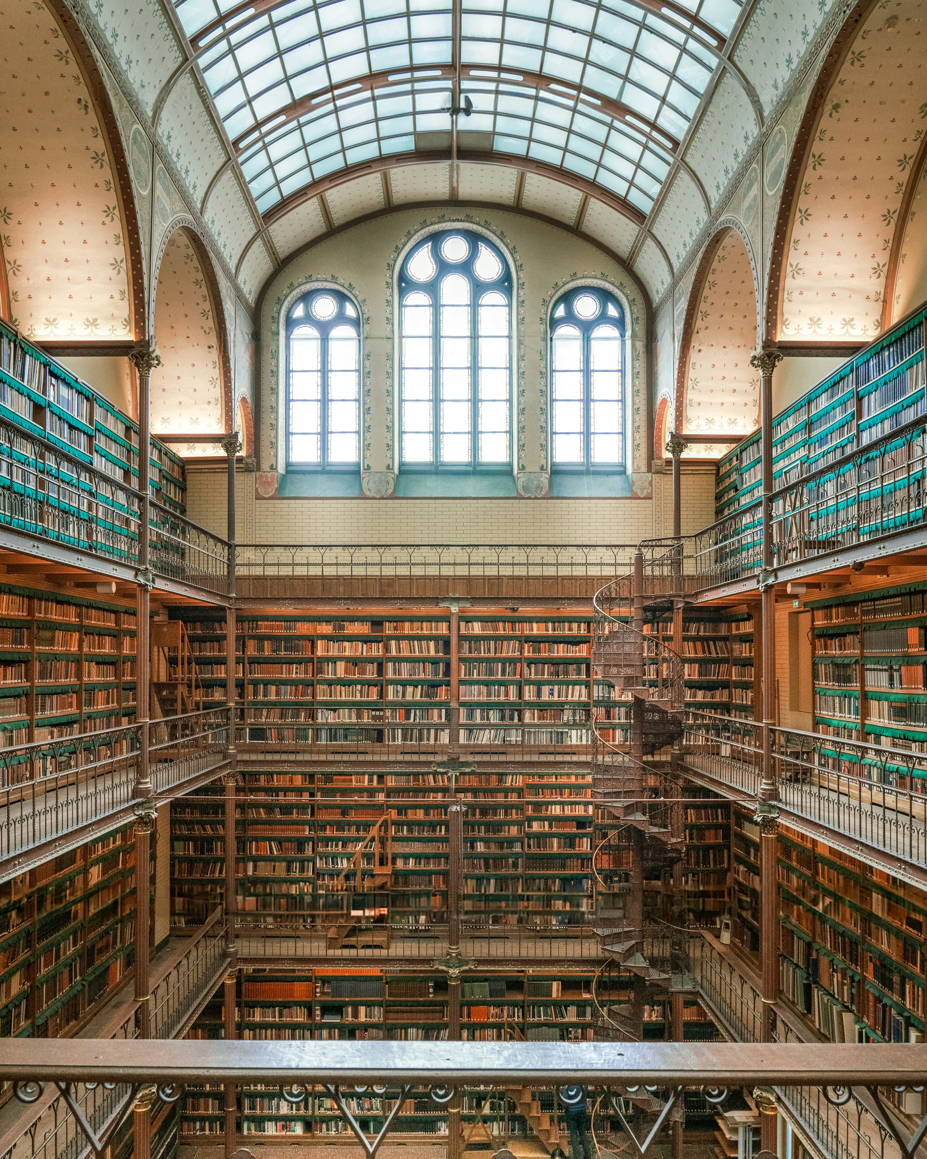 a large library filled with lots of books