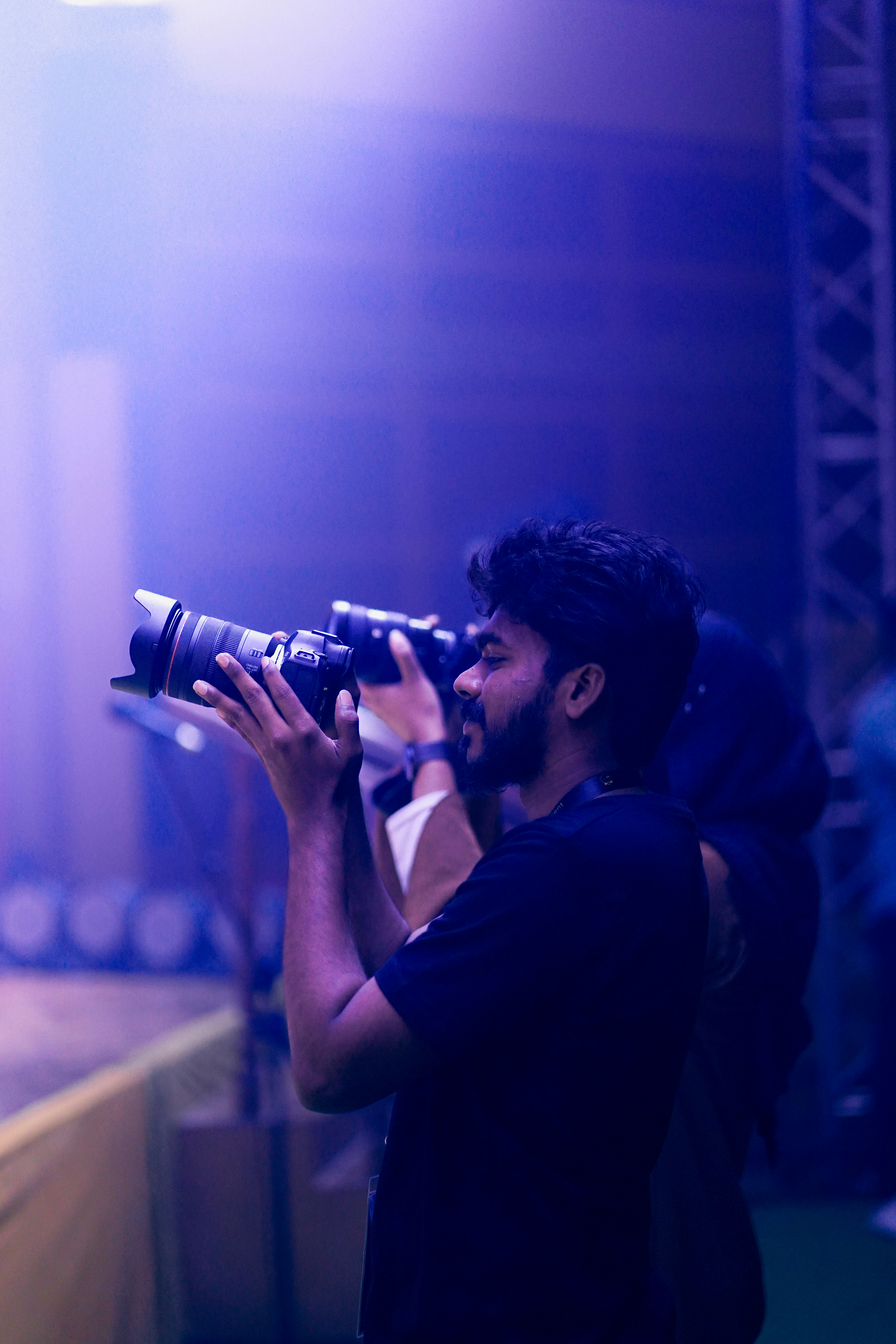 a man taking a picture with a camera