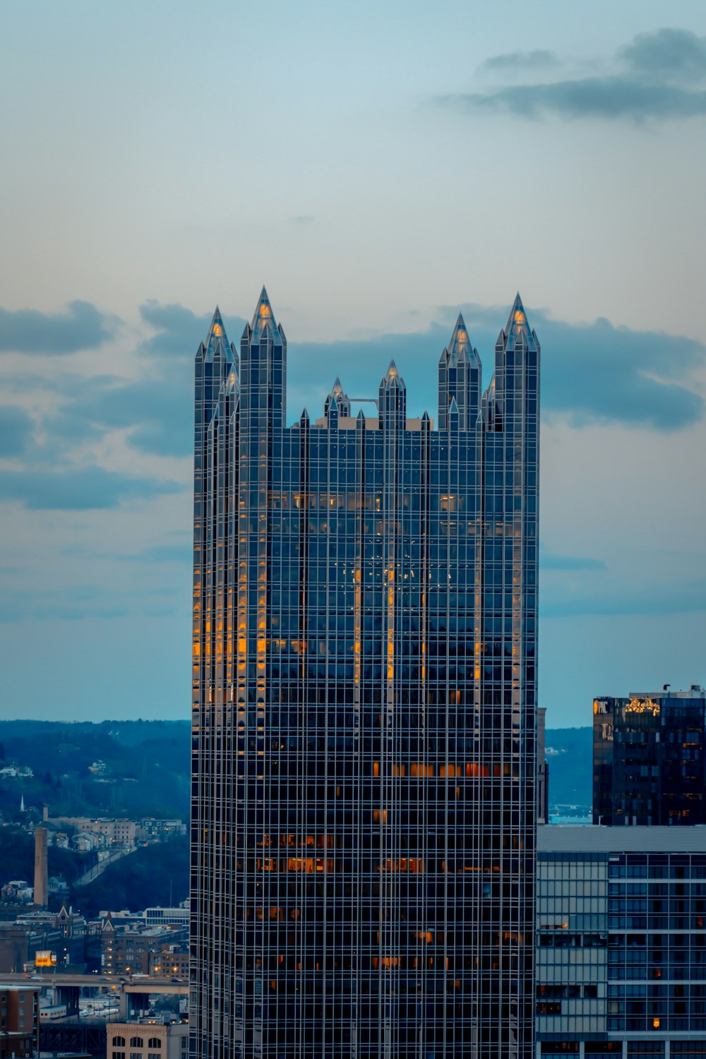 a very tall building with a lot of windows