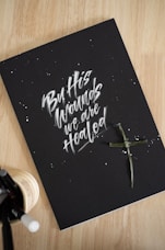 a picture of a cross and a bottle of wine