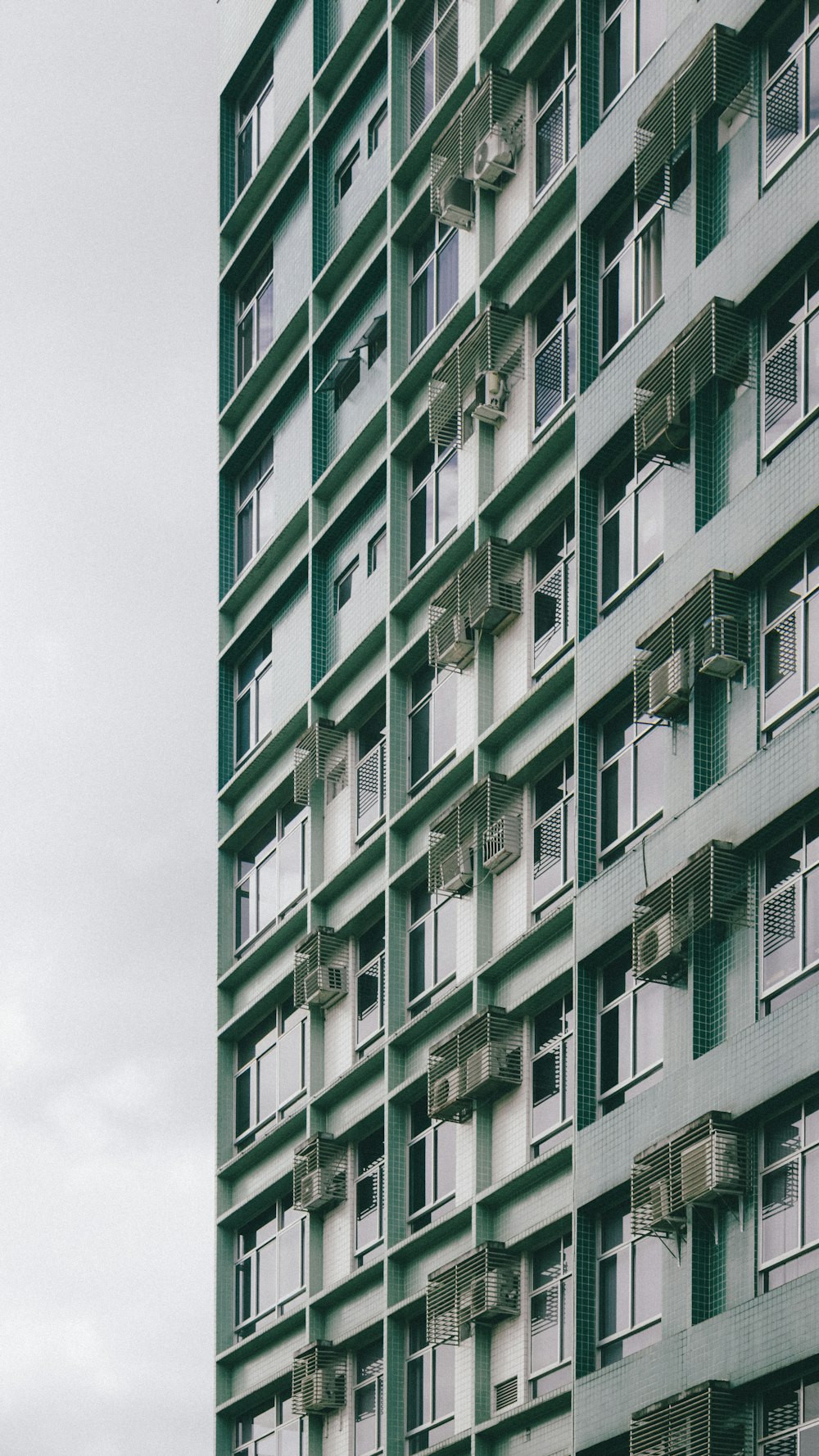 a very tall building with lots of windows