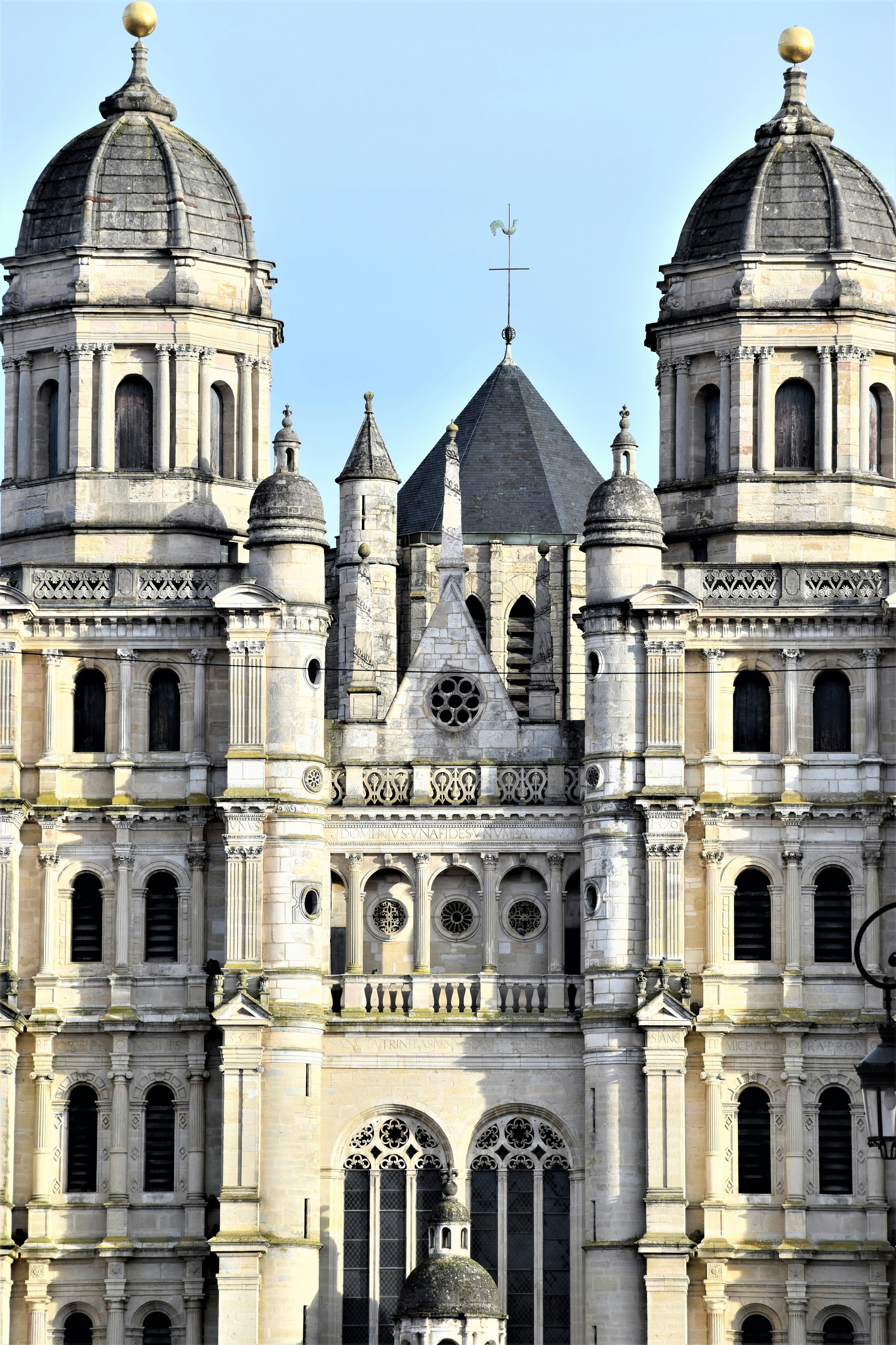 a large building with a clock on the front of it