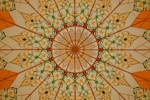 a close up of an umbrella with a pattern on it