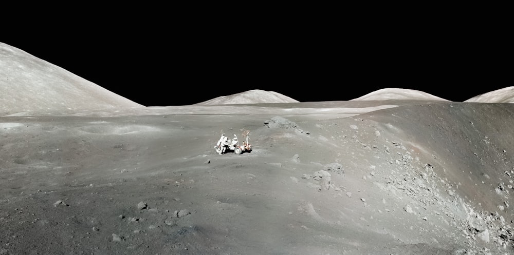 a view of the surface of the moon from the surface of the moon