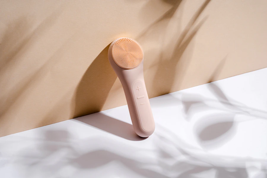 a close up of a hair brush on a table