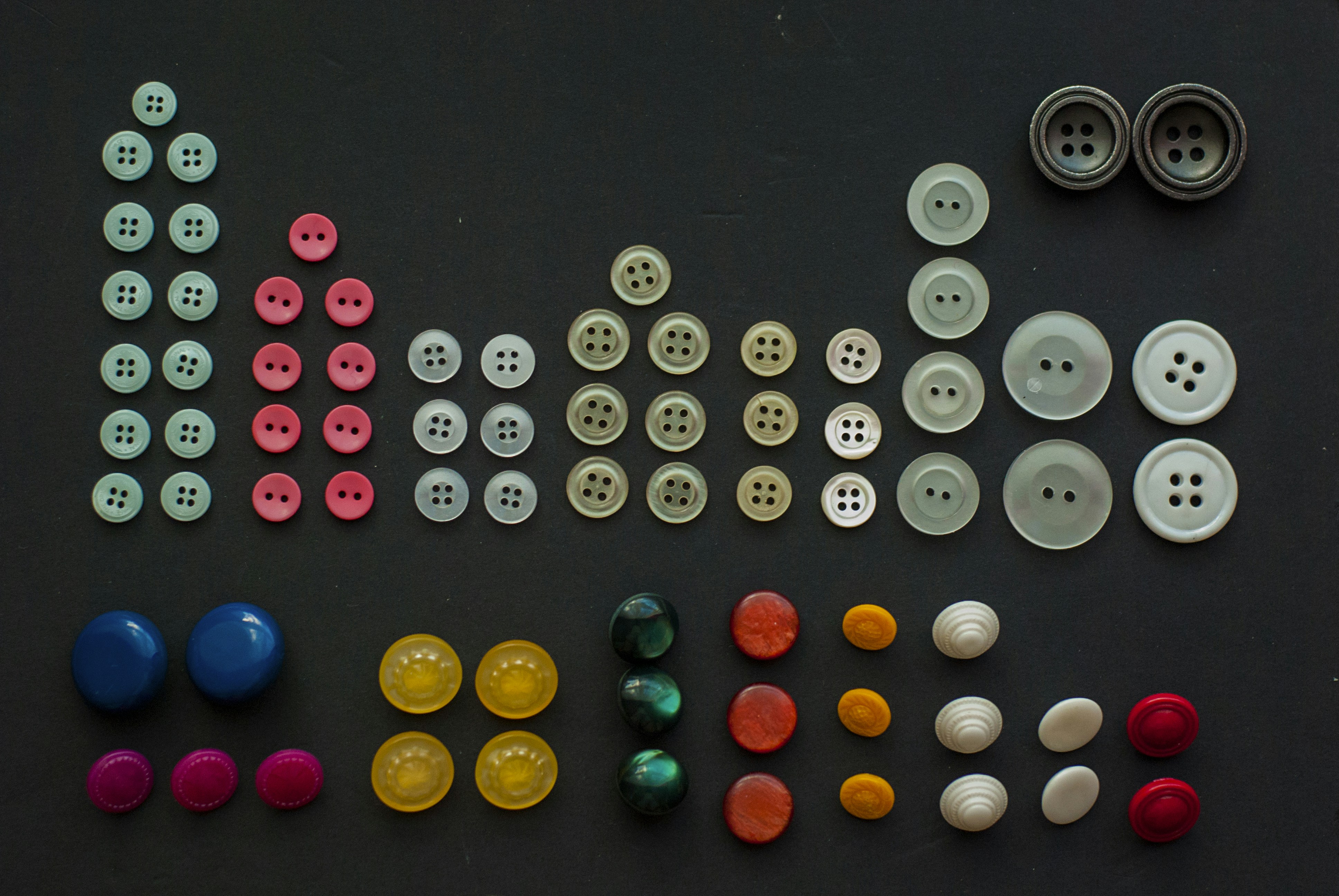 Set of buttons