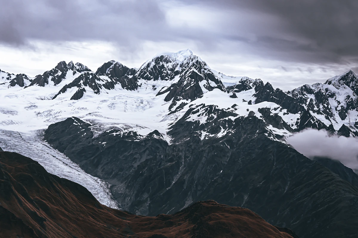 New Zealand West Coast glacier landscape