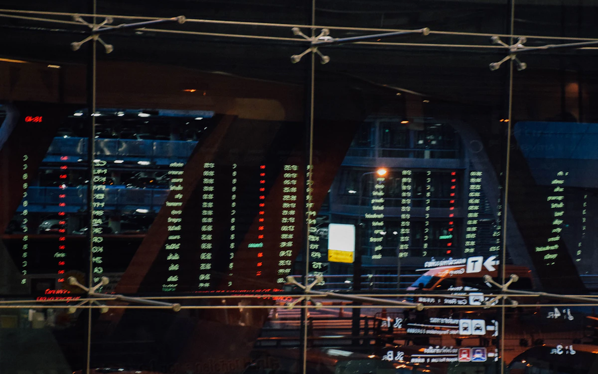 Trading screens reflecting active market conditions