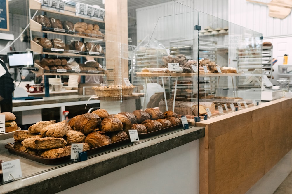 a bakery filled with lots of baked goods