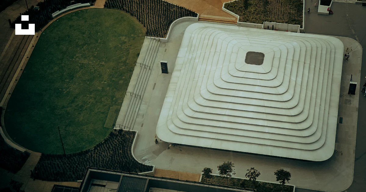 Aerial View Rectangular Inflatable Pool An aerial view of an inflatable swimming pool photo – Free Design Image ...