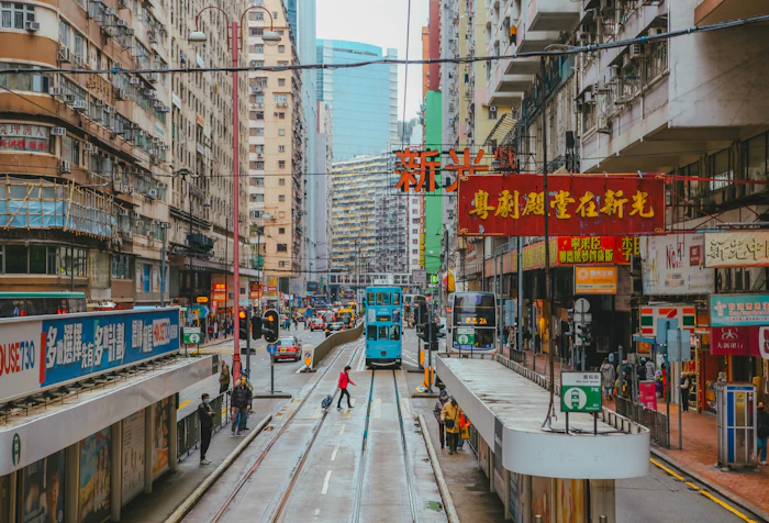 A Hong Kong street