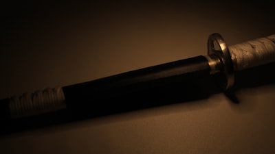 刀装具と鍔のクローズアップ