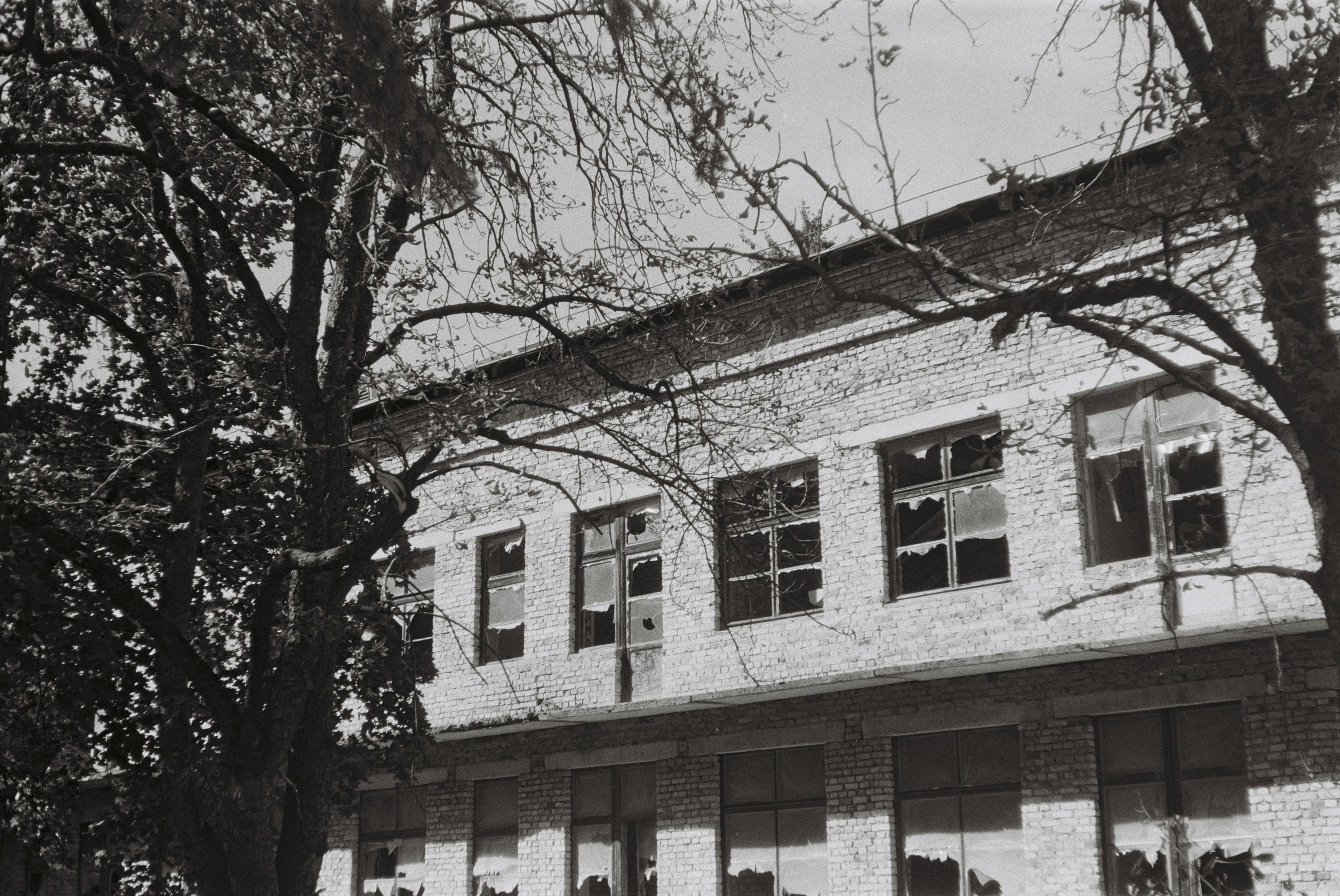 a historical photo of the original Woman's Hospital building - detroit women's hospital