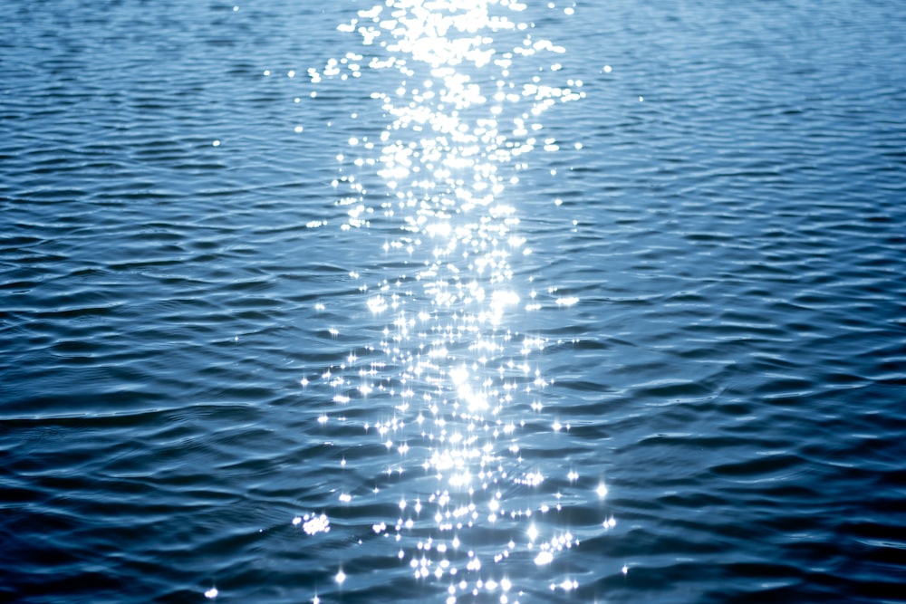 a long line of water with a sky background