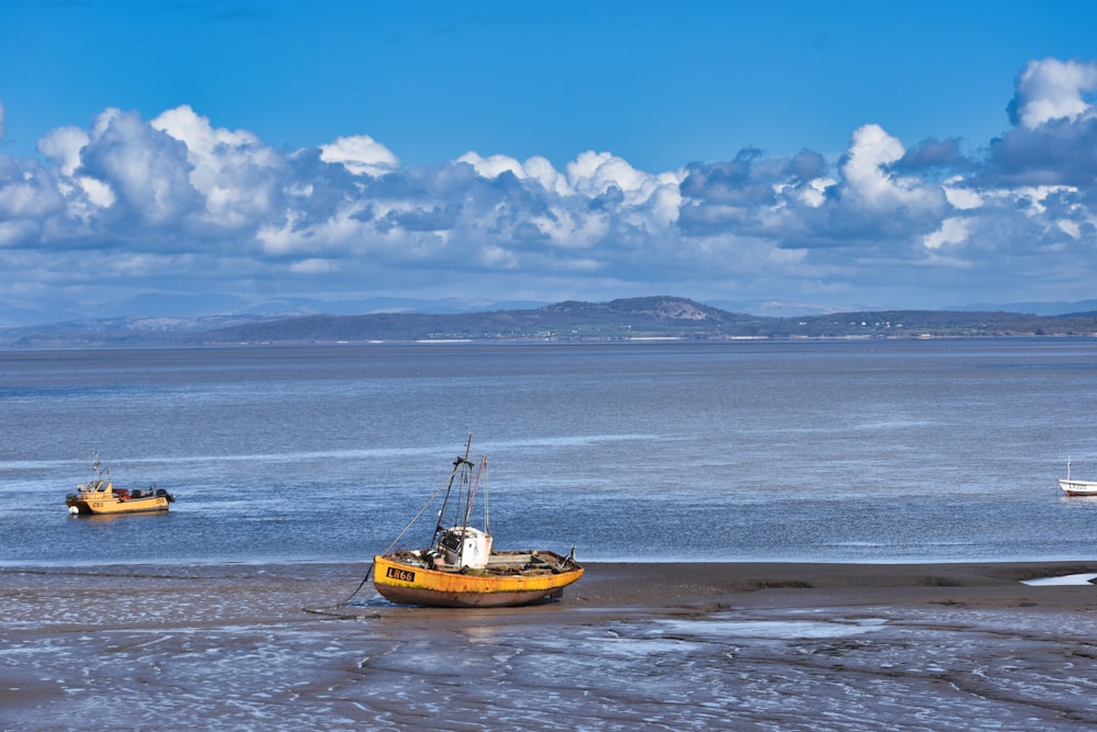 a couple of boats that are in the water