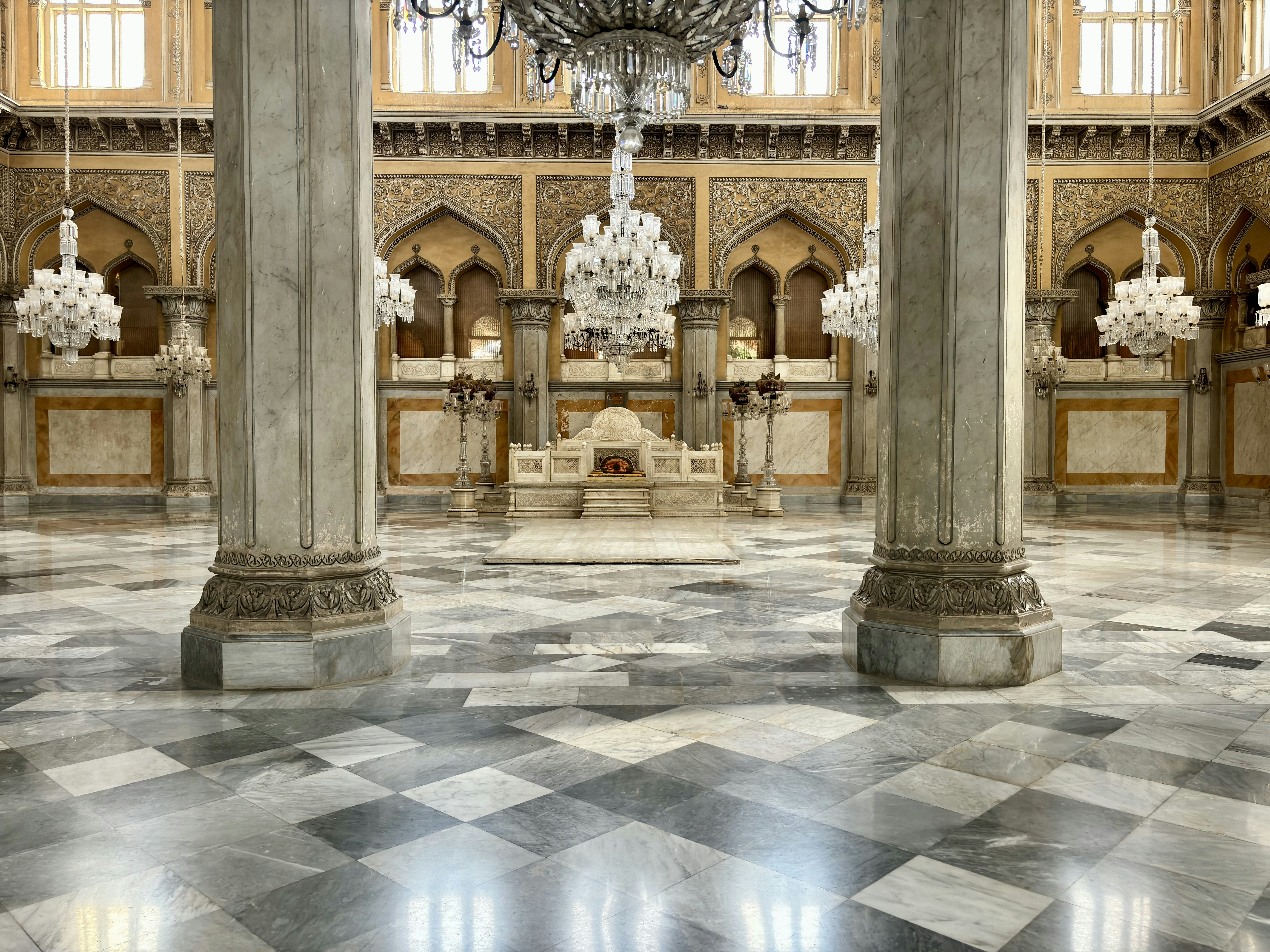 Throne room of Chowmahalla Palace