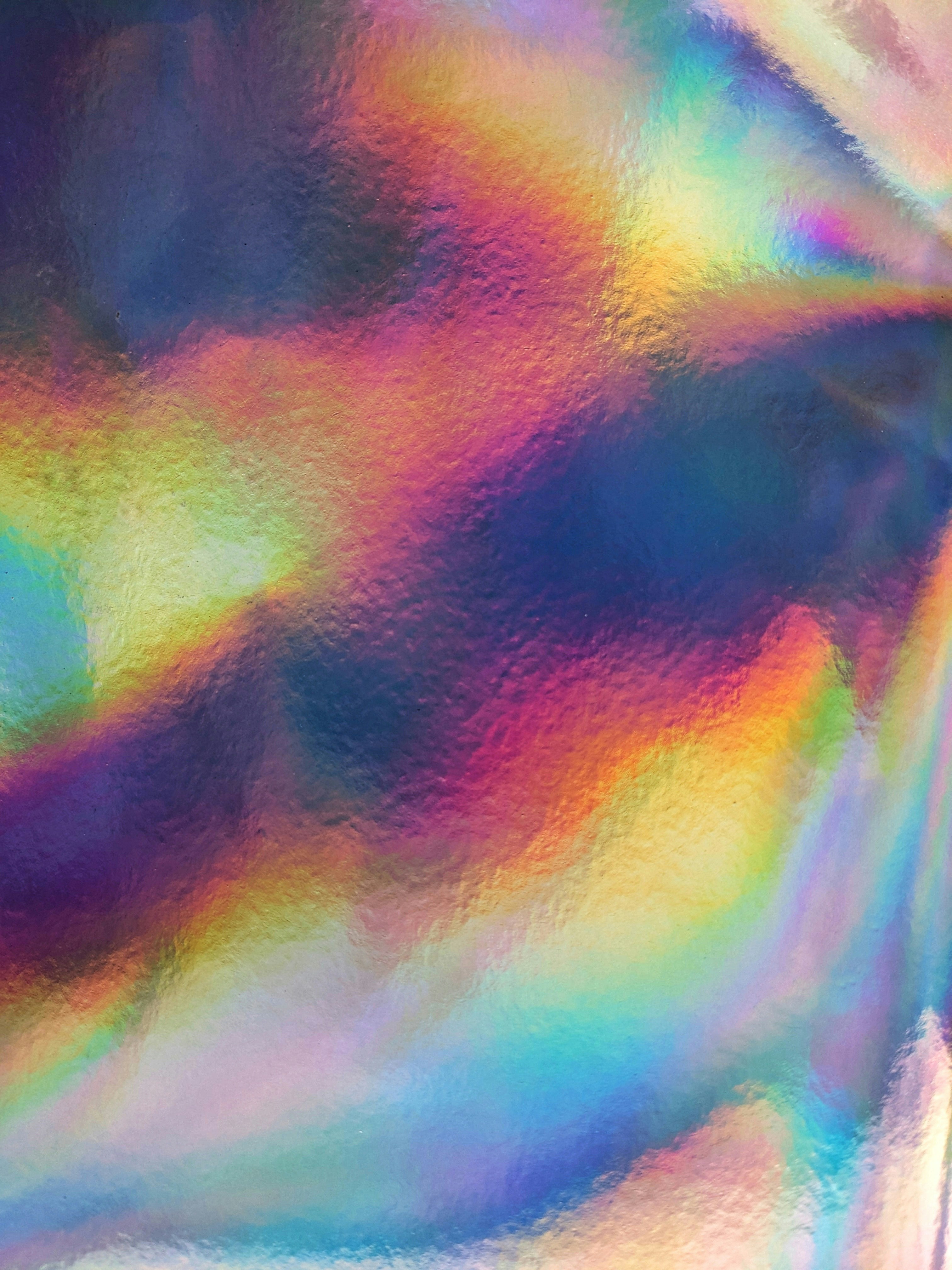 a multicolored image of a person's face