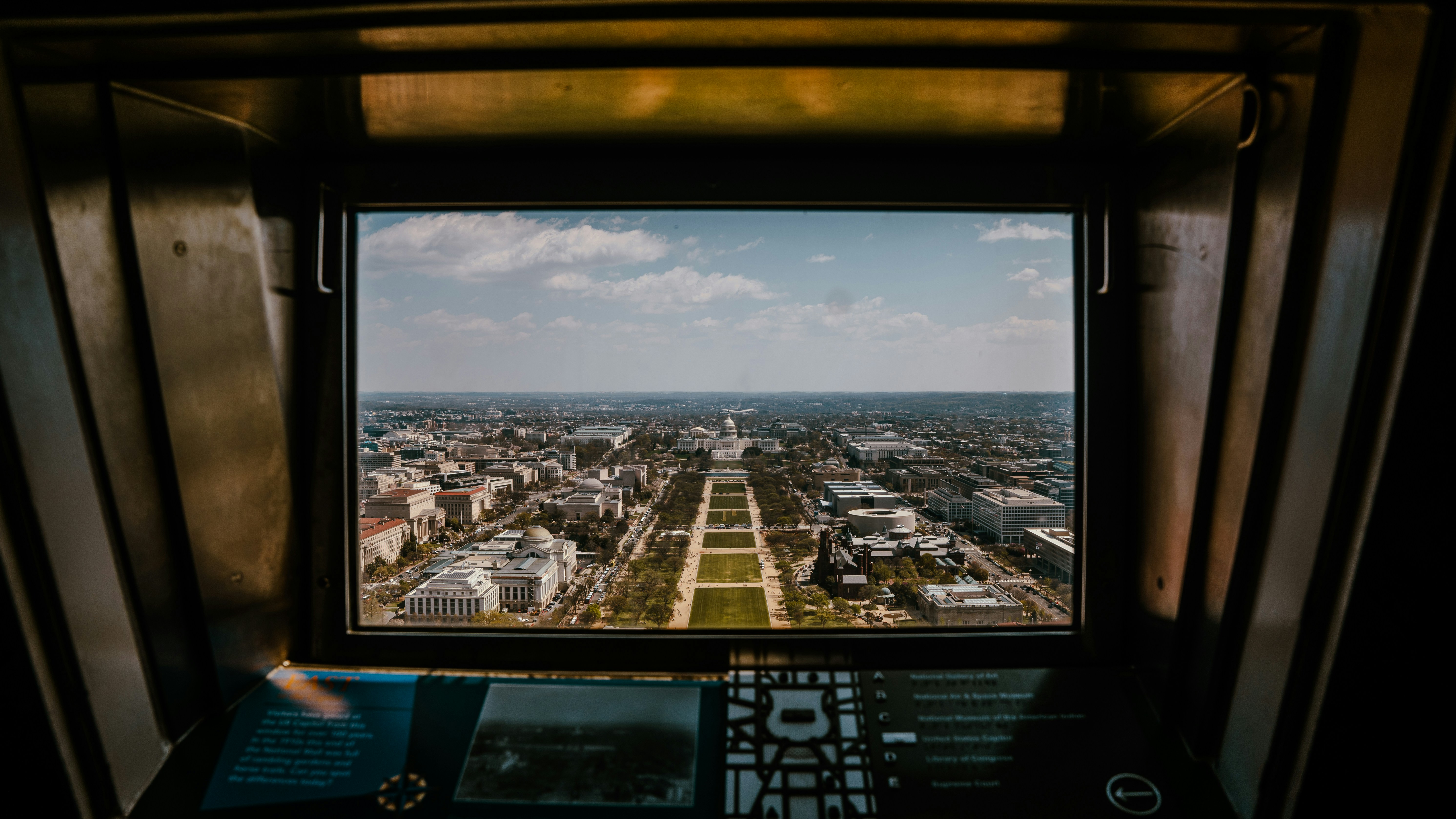 a view of a city from a window