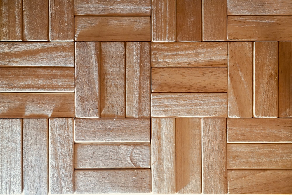 a close up view of a wooden wall