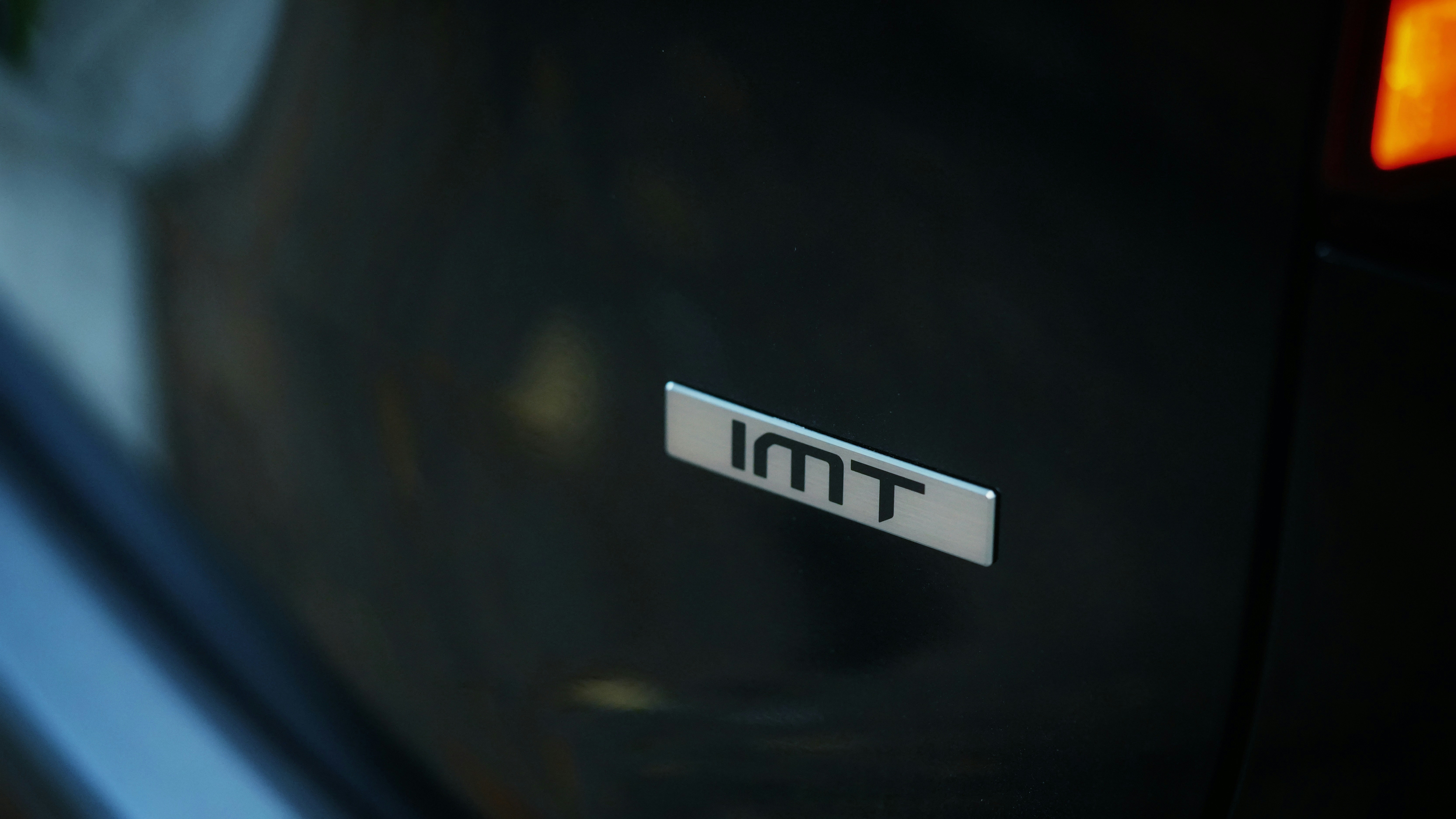 a close up of a car's emblem on a vehicle