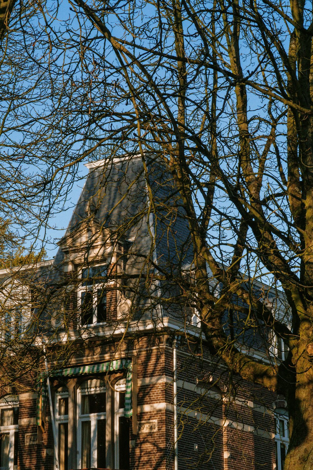 a building with a clock on the front of it