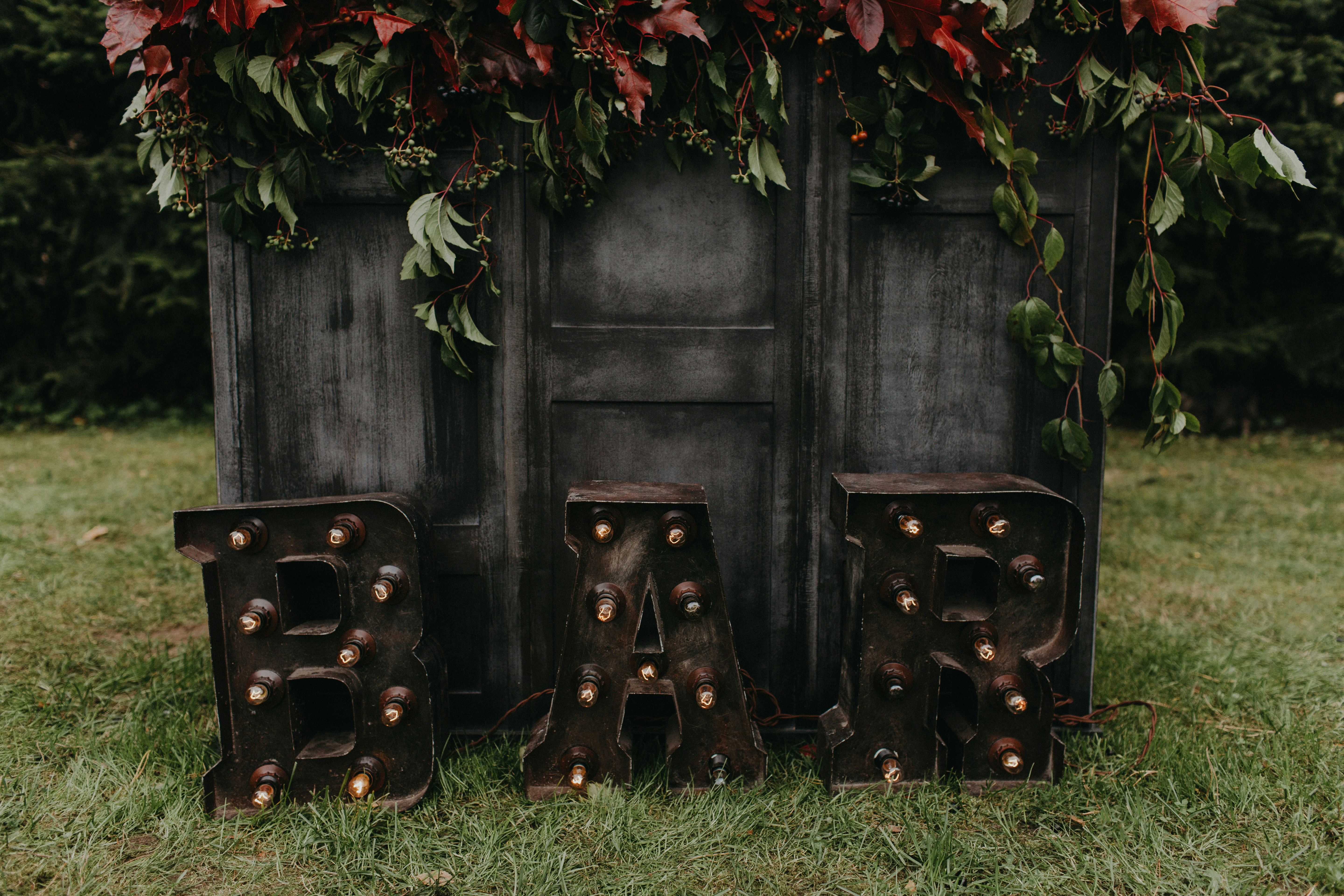 rustic mobile bar