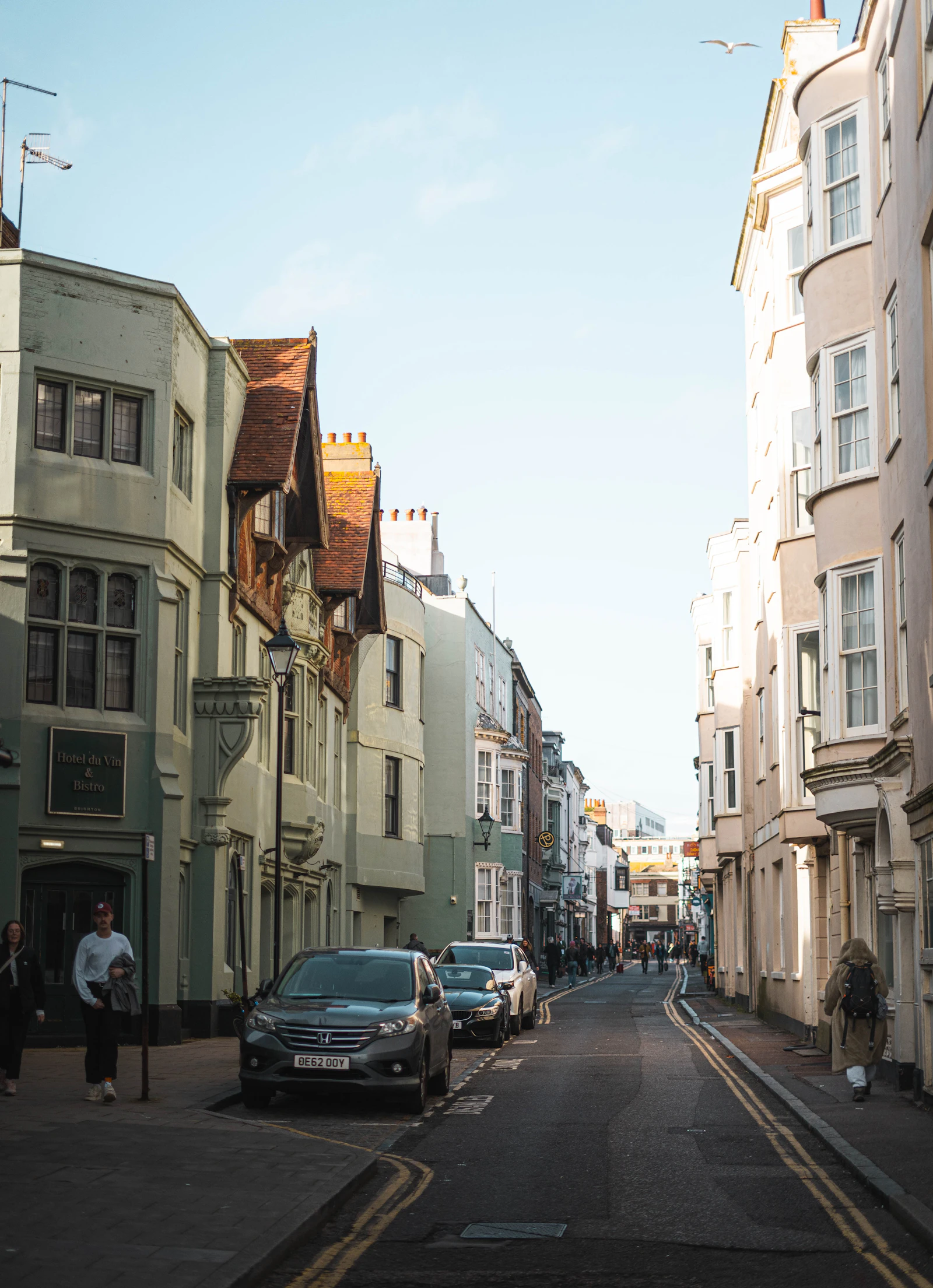 Colourful terraced houses in Brighton