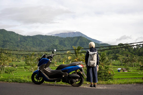 Renting a scooter in Bali