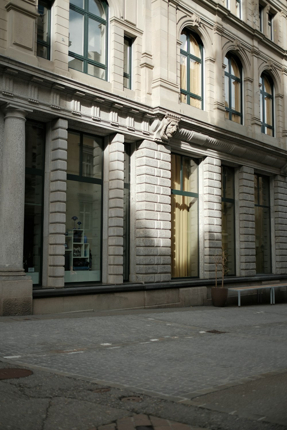 a large building with a clock on the front of it