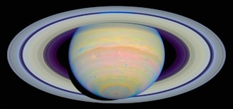 saturn's rings are seen in this image from nasa