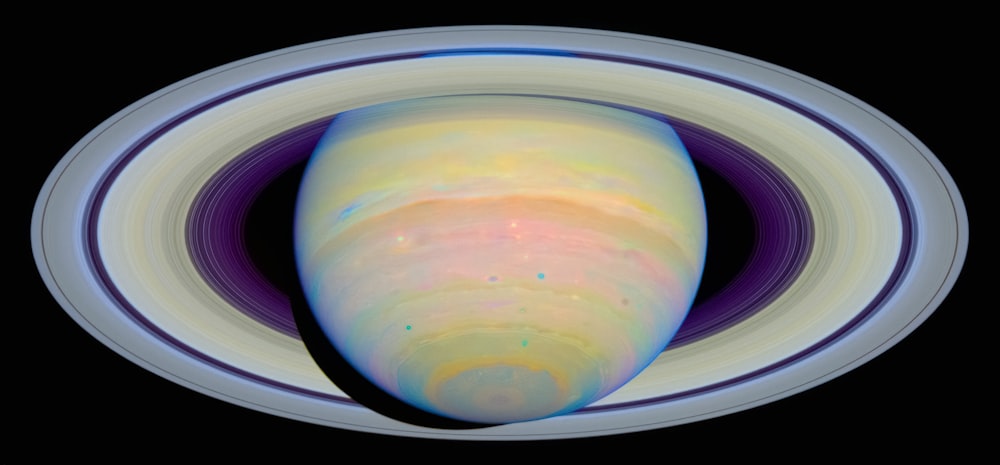 saturn's rings are seen in this image from nasa