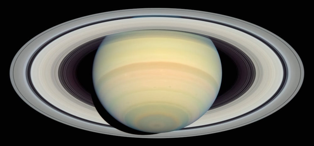 saturn's rings are seen in this image taken by nasa