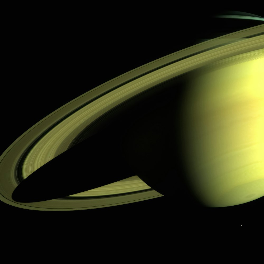 土星は、このアーティストのレンダリングに示されています