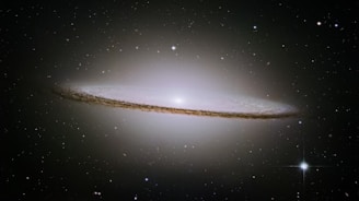 a very large object in the middle of the night sky