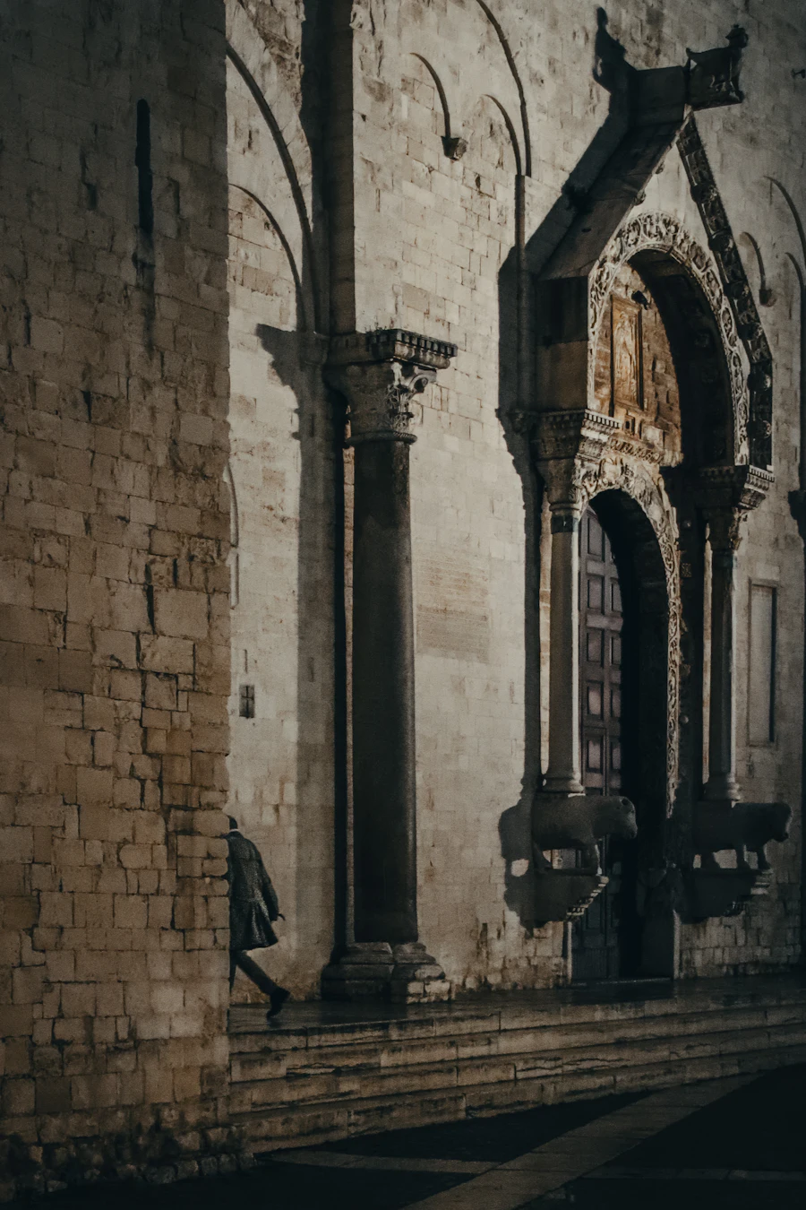 Stone arches in Bari's old town