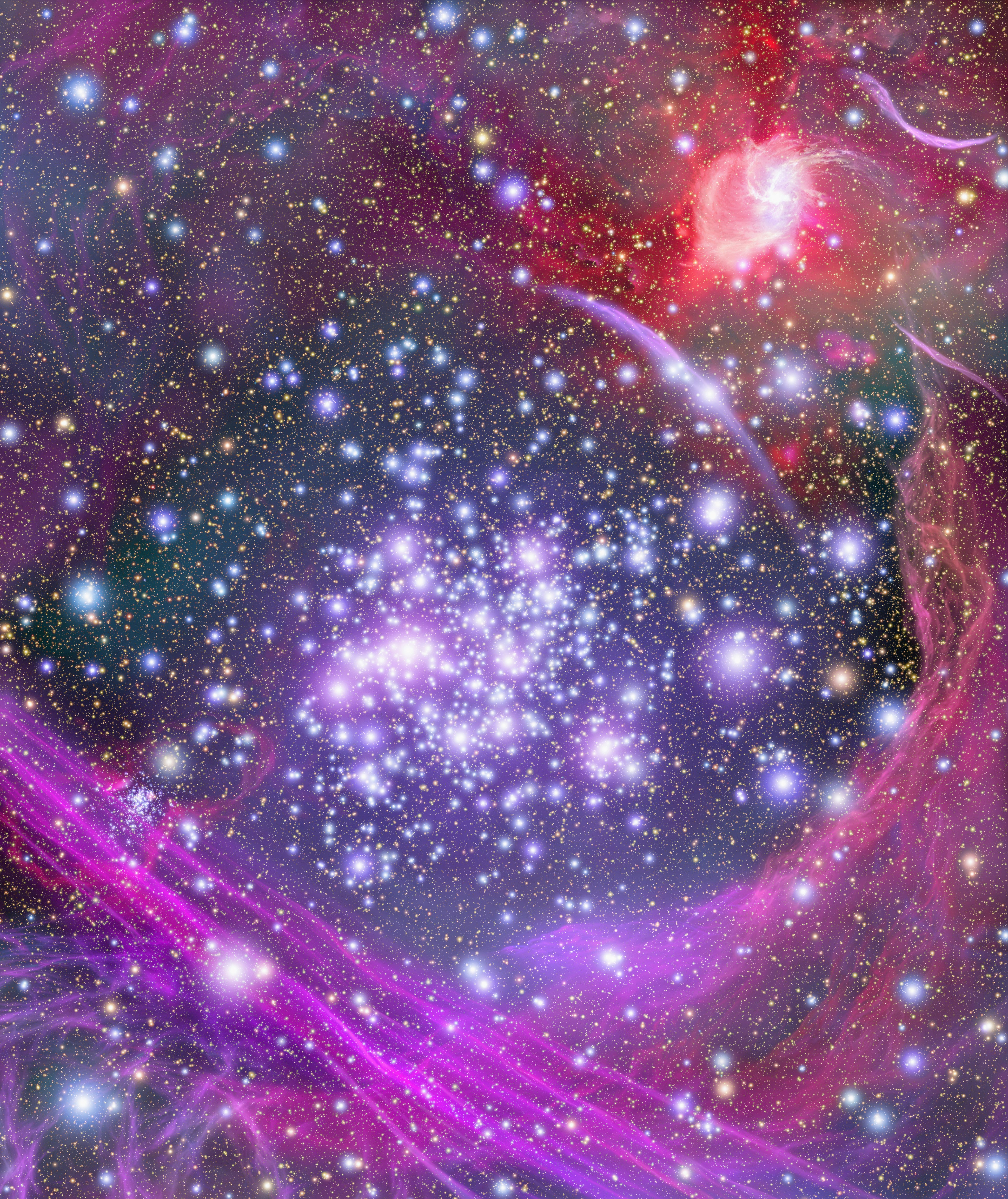 an image of a star cluster in the sky