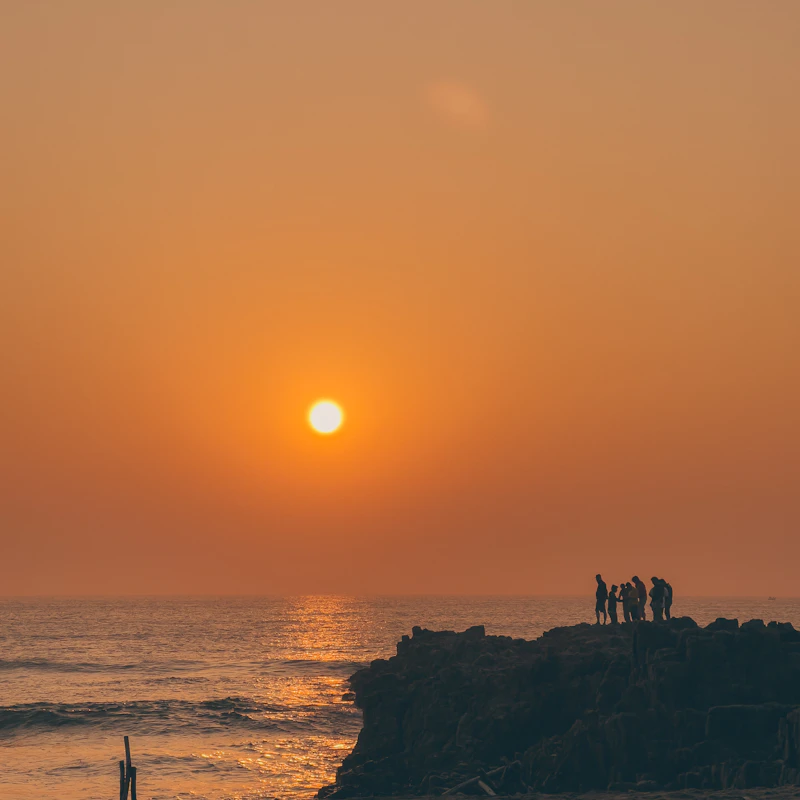 Hilltop viewpoint over the Bay of Bengal at Kailasagiri