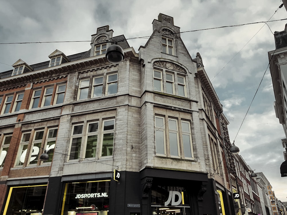 a building with a clock on the front of it