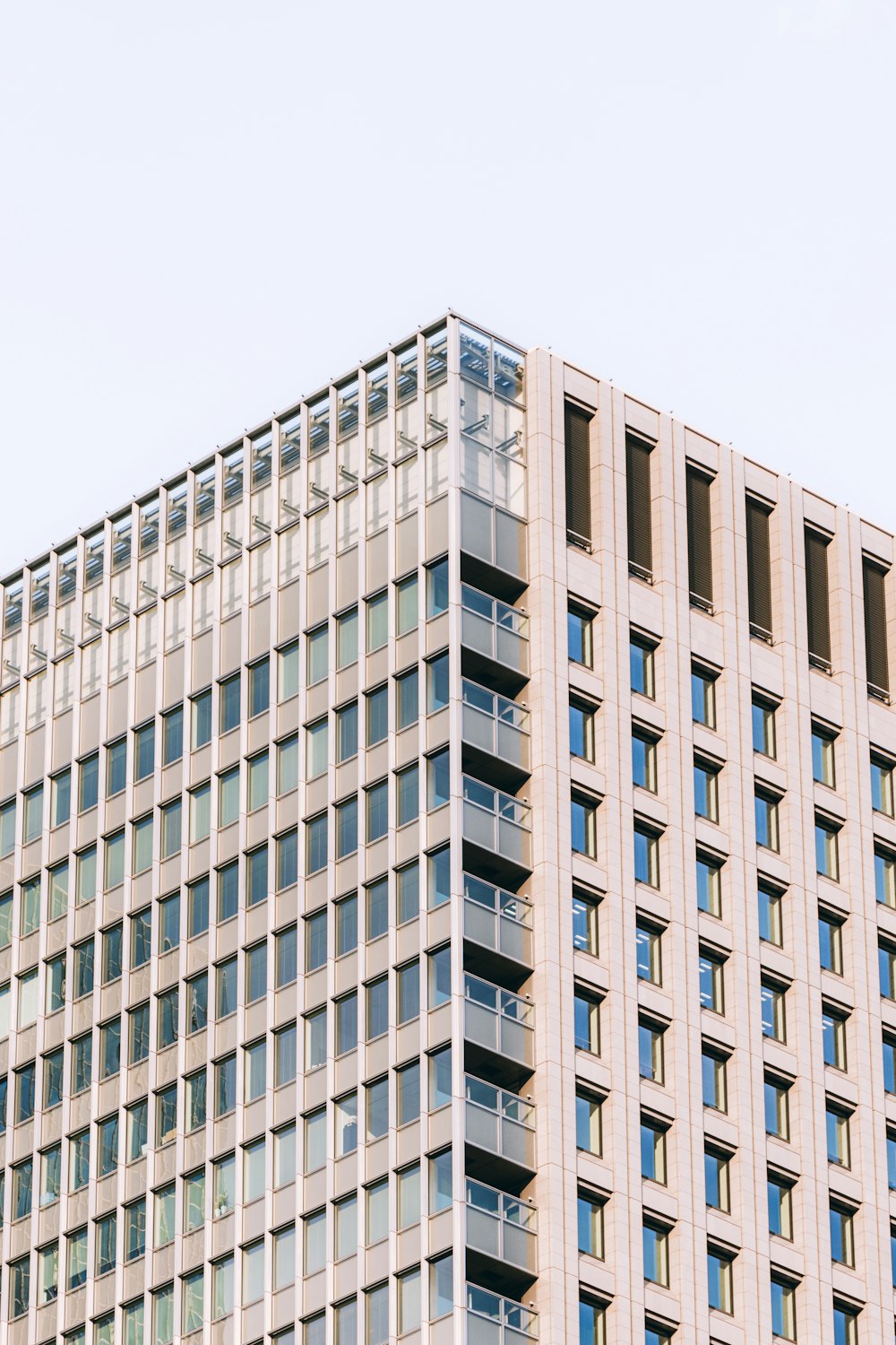 a very tall building with lots of windows