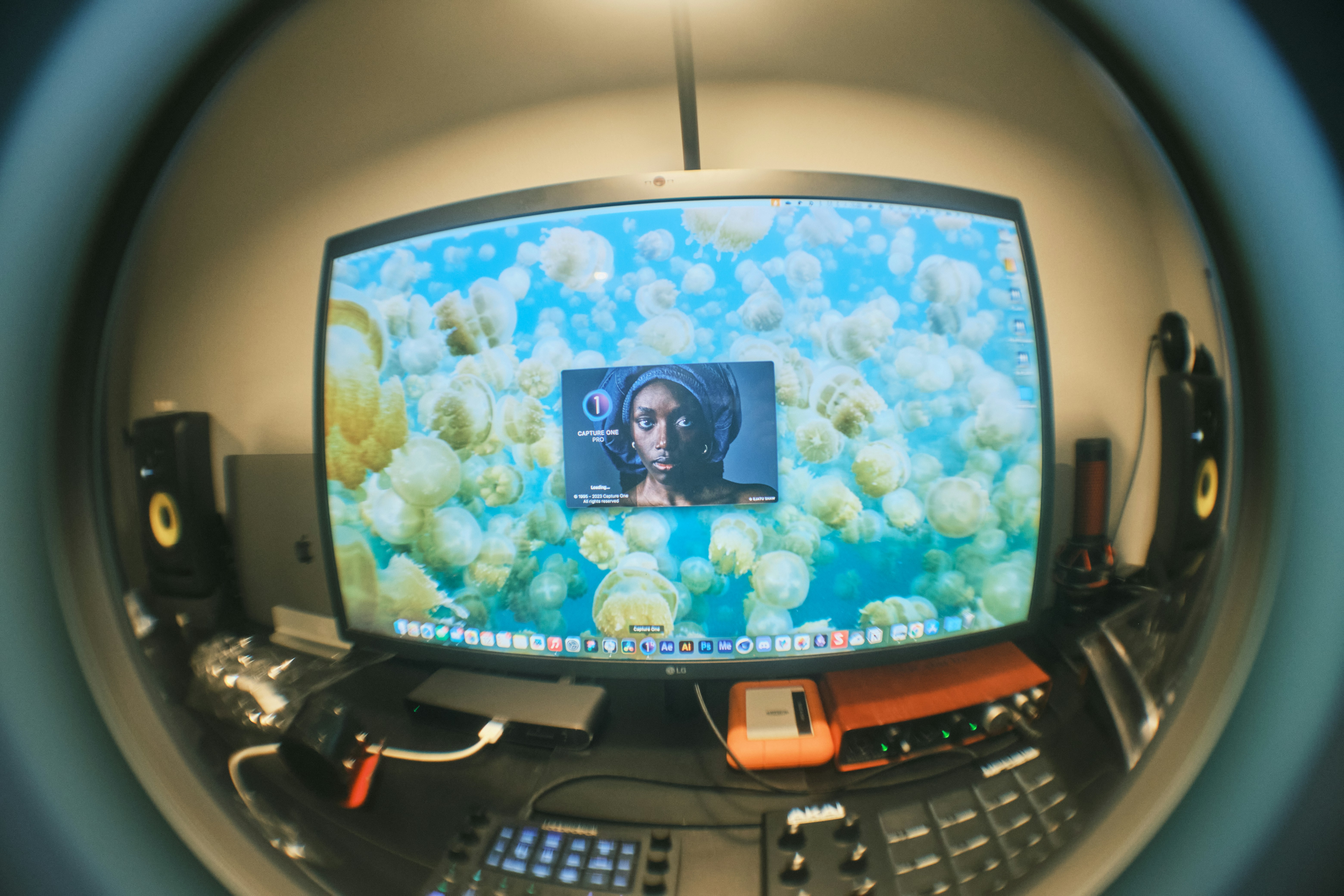 Computer screen and eyes