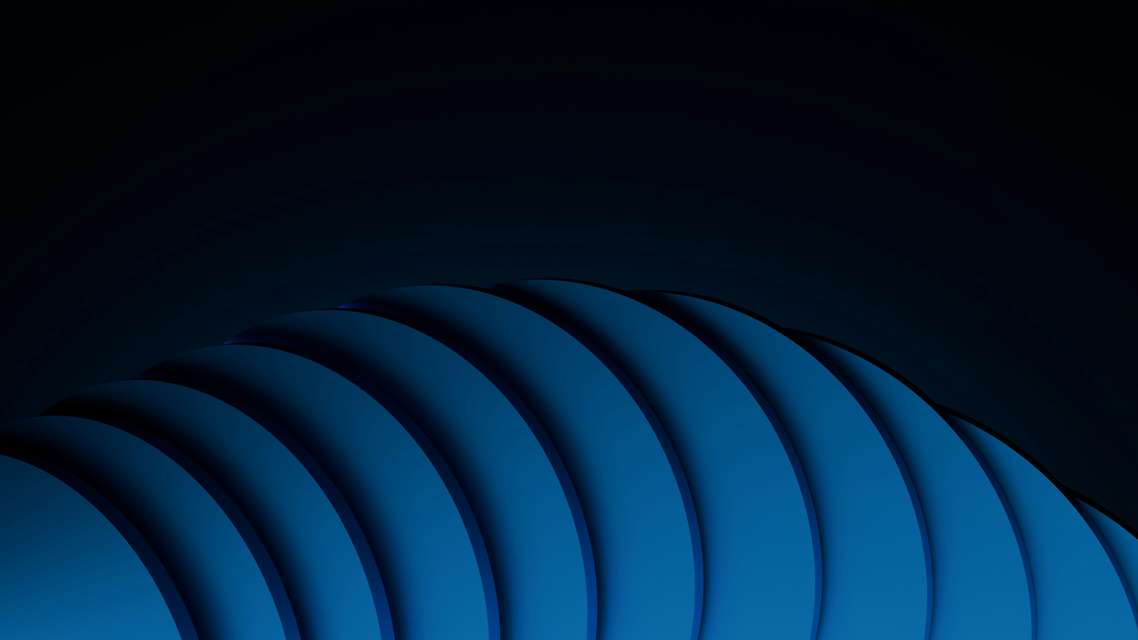 an abstract blue background with curved lines