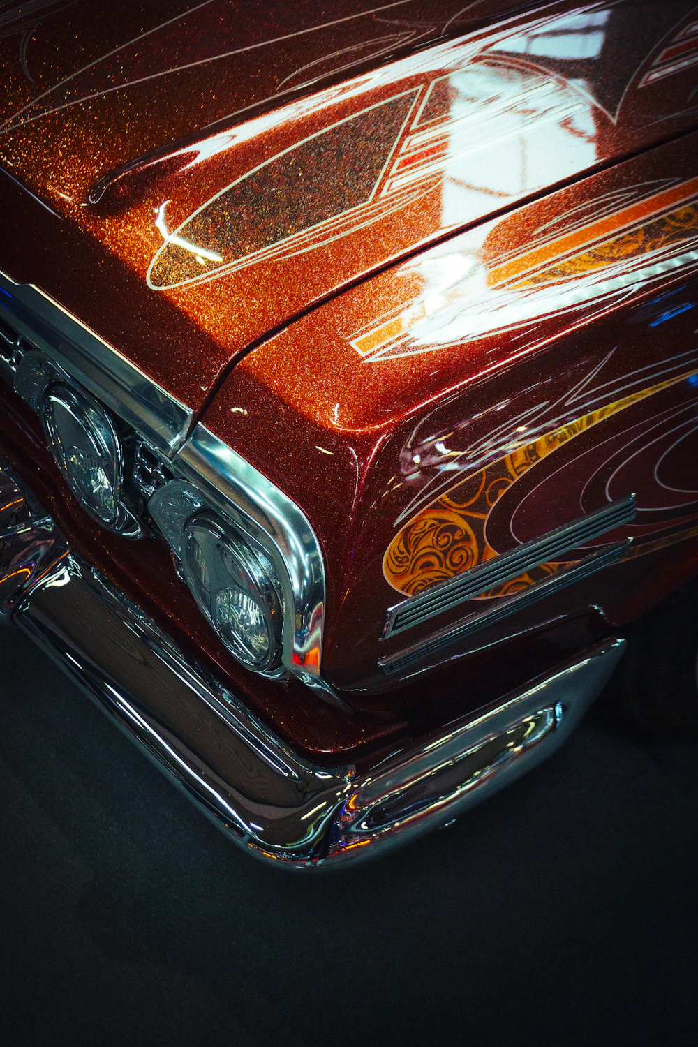 Glossy protected paint close-up — sample after placeholder