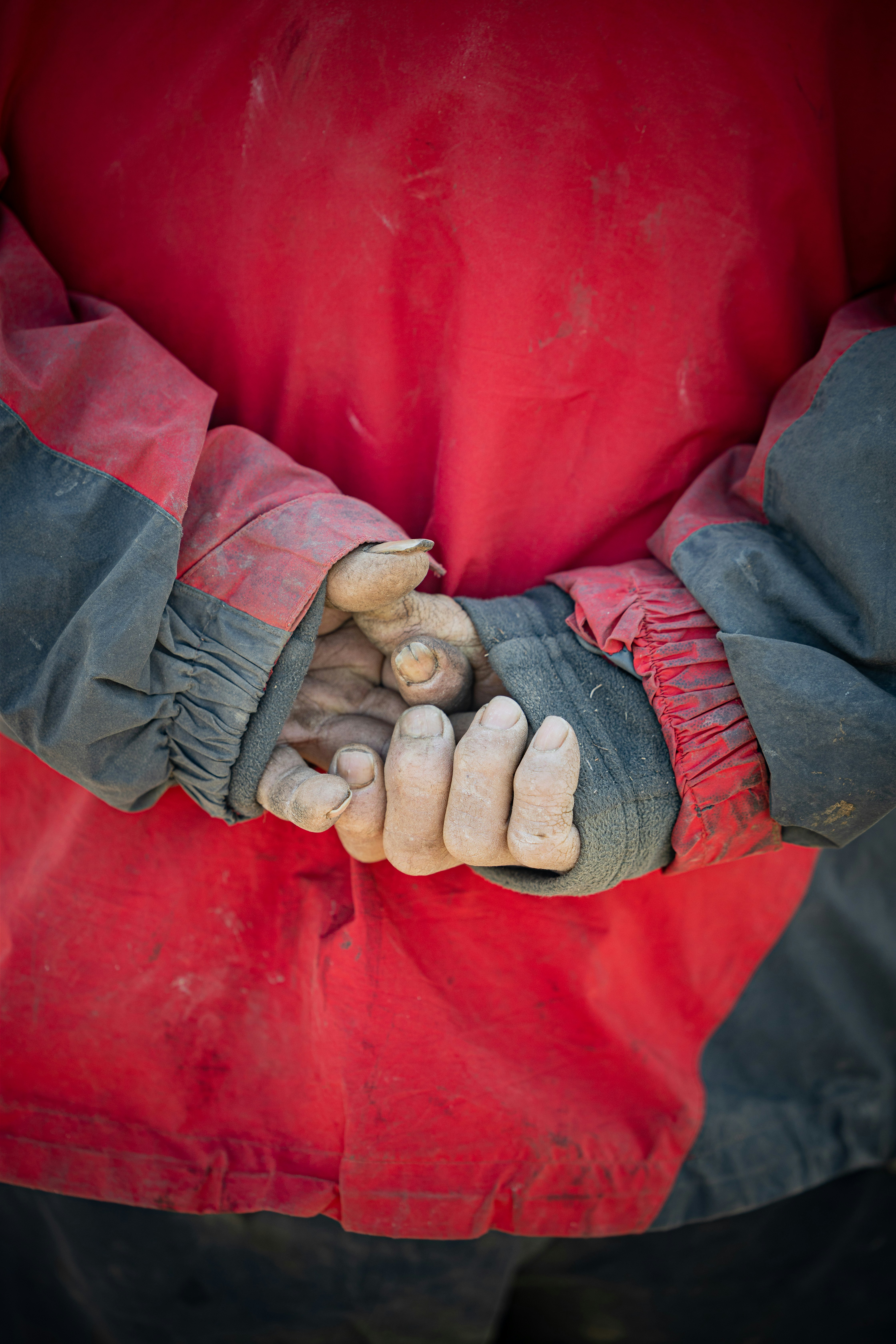 a close up of a person's hands holding something