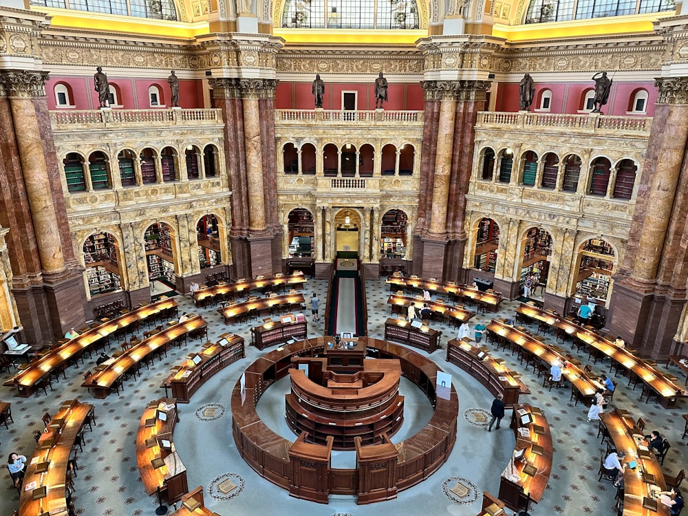 a large library filled with lots of books