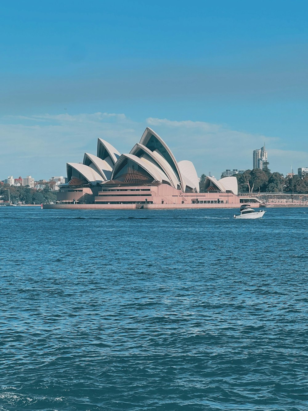 a view of the sydney opera house from across the water