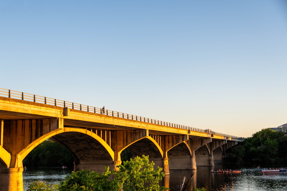 a bridge over a body of water