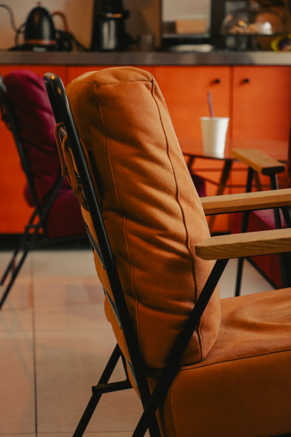 a couple of chairs sitting next to each other