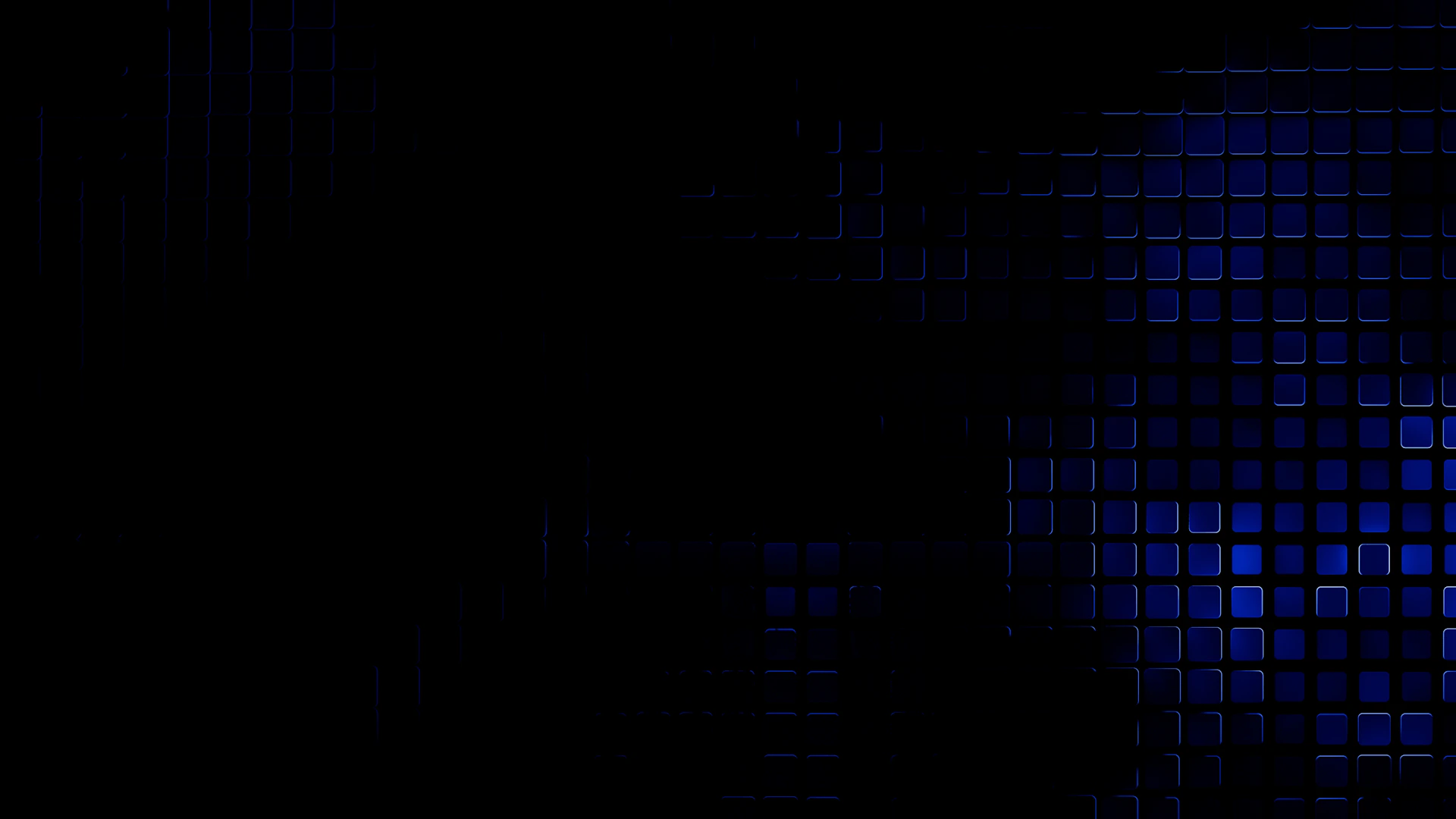 a black and blue background with squares