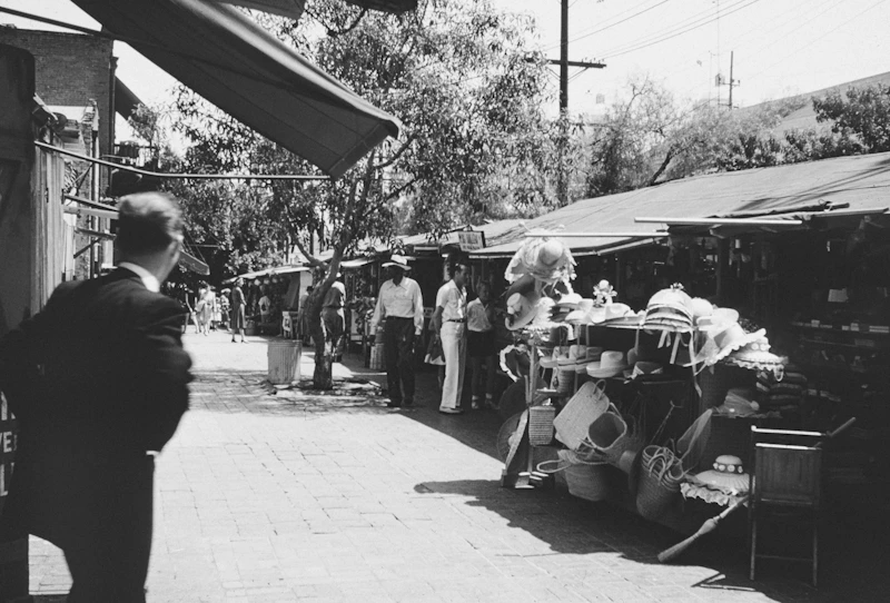 Vendors and community at the market